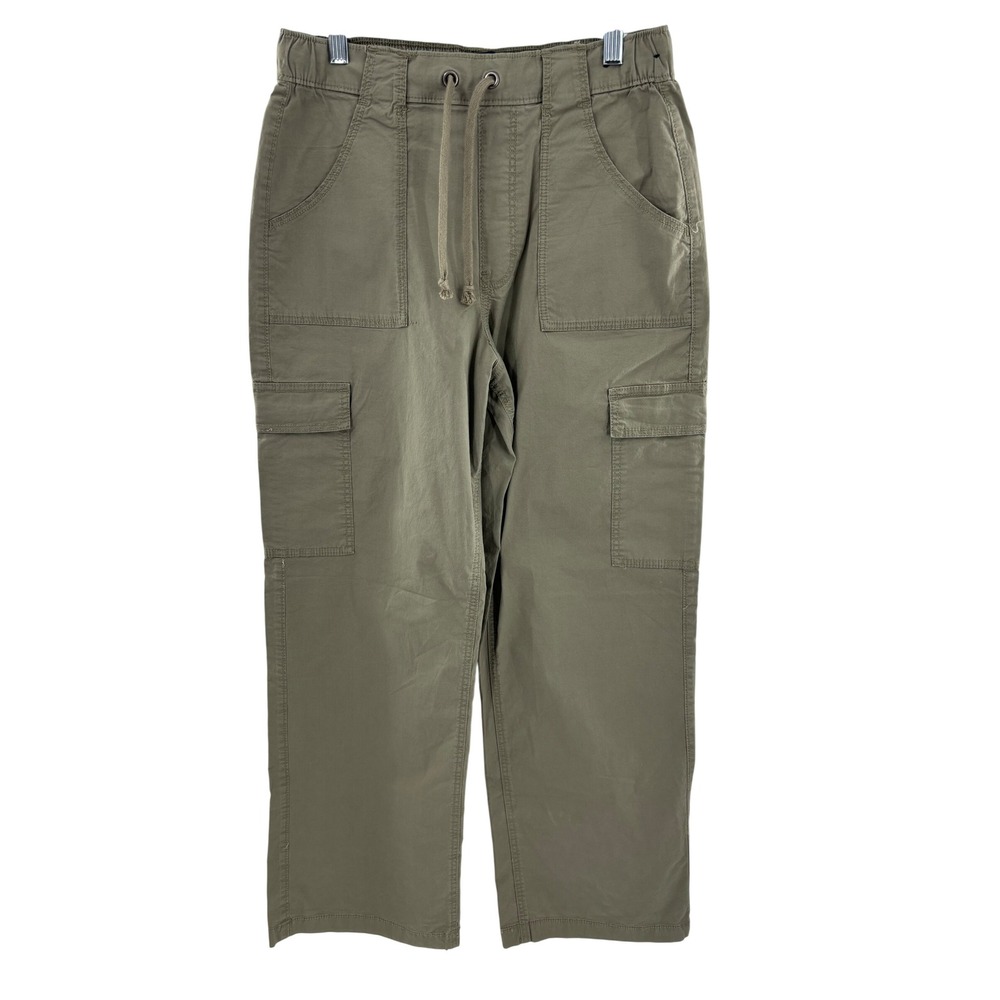 Hollister Women S Adjustable Rise Baggy Cargo Pants Olive Green